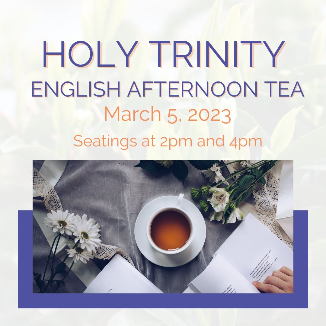DCMDecatur's tweet photo. After a 2-yr hiatus, the popular English Tea at Holy Trinity returns on March 5! Tix are limited, so don’t be left out! There will be two seatings — at 2 p.m. and 4 p.m. Tickets are $20 each or $160 for a table of eight. Call the church office for more information - 404.377.2622. https://t.co/E61qvymre9