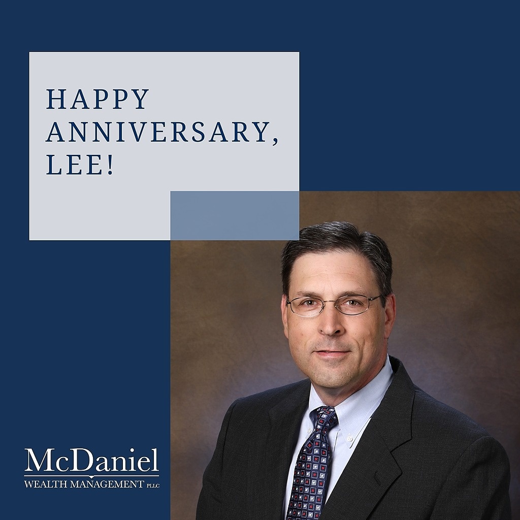 McDanielWealth's tweet photo. Happy 14-year Work Anniversary to Lee Jinright! 🎉 Thank you for being such a valuable member of our team. We truly appreciate your hard work and efforts year after year! https://t.co/ipoFnvlLsI
