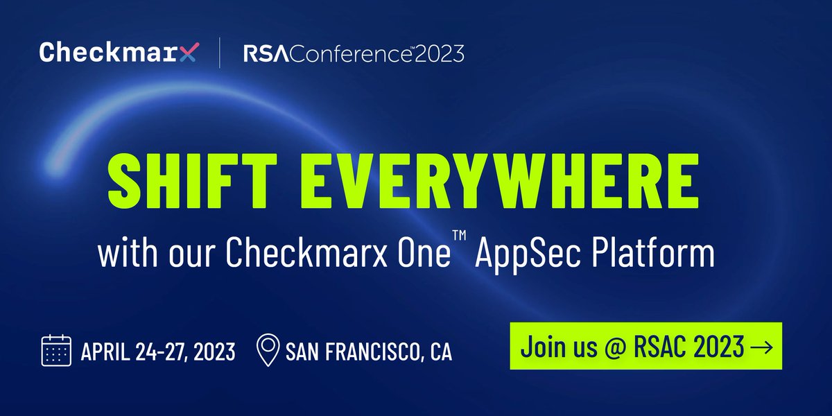 Checkmarx's tweet photo. Level up with our #AppSec platform and #shifteverywhere capabilities. Join us at #RSAC 2023 to learn more.
More info: https://t.co/aWTTAPoAHf
#CheckmarxSecurity https://t.co/2hyrAHrEhw