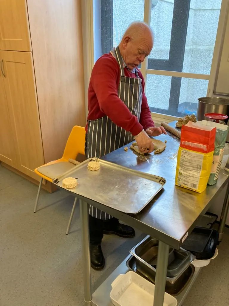 Brendan one of our community hub clients cooking up a storm 👨‍🍳 

Scones were on the menu today! 🤩 <a href="/setrust/">South Eastern Trust</a>