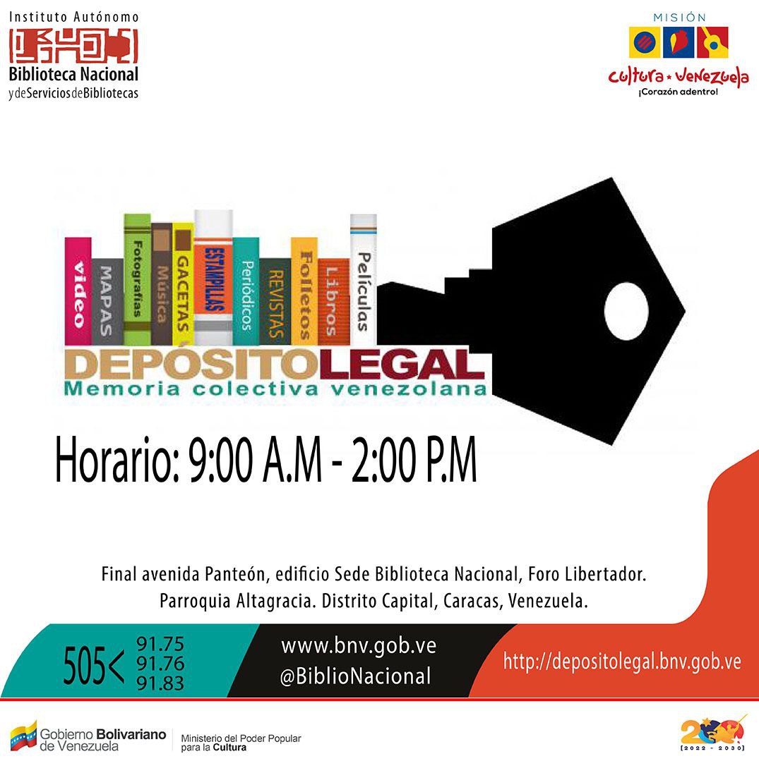 BiblioNacional's tweet photo. #Servicios | Necesitas gestionar el #depositolegal .. 🧐

Puedes hacerlo en @biblionacional

Comunícate vía telefónica ☎️ a estos números para obtener las orientaciones necesarias. 

👇🏼👇🏼👇🏼👇🏼 https://t.co/r9U4XRVMKJ