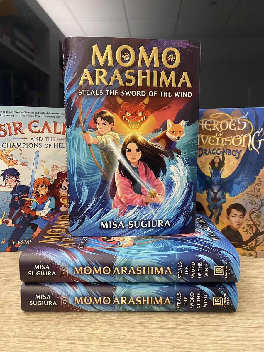 Couldn’t be more excited to welcome Momo Arashima to the pantheon of Labyrinth Road middle grade fantasy. @MisaSugiura has created such a spirited, smart and satisfying read and she and @BatgirlEditor have been working nonstop to make this book shine. And now it’s HERE!!