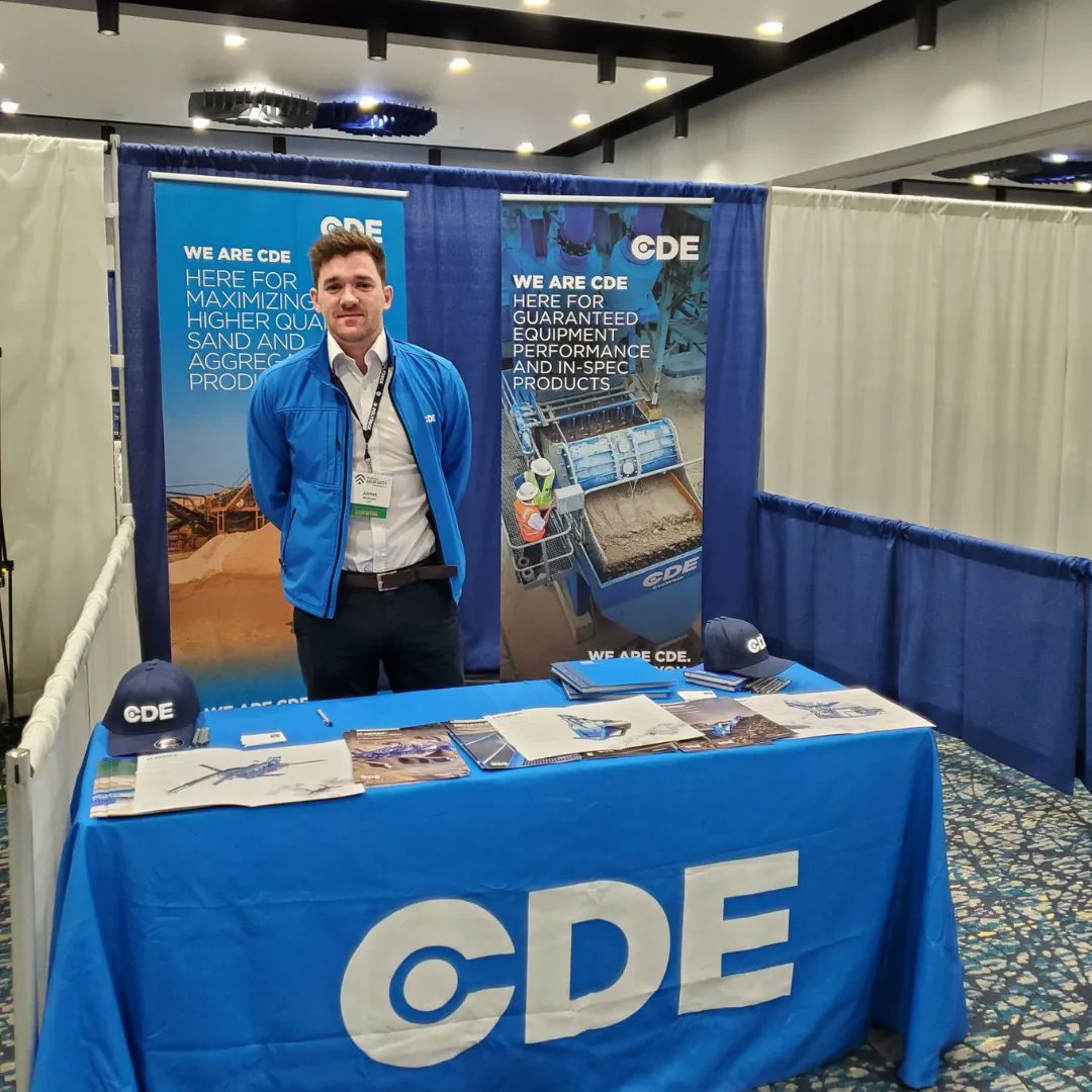 cdegroup's tweet image. Our BDM James McShane is all set at @TheOKAA Annual Meeting.

James is at the event today and tomorrow. Come say hello and learn about our sand washing solutions! 

🌐 Champion Convention Center, Oklahoma City
 📍 Booth 42

#SandWashing #Sustainability #WashingWorks