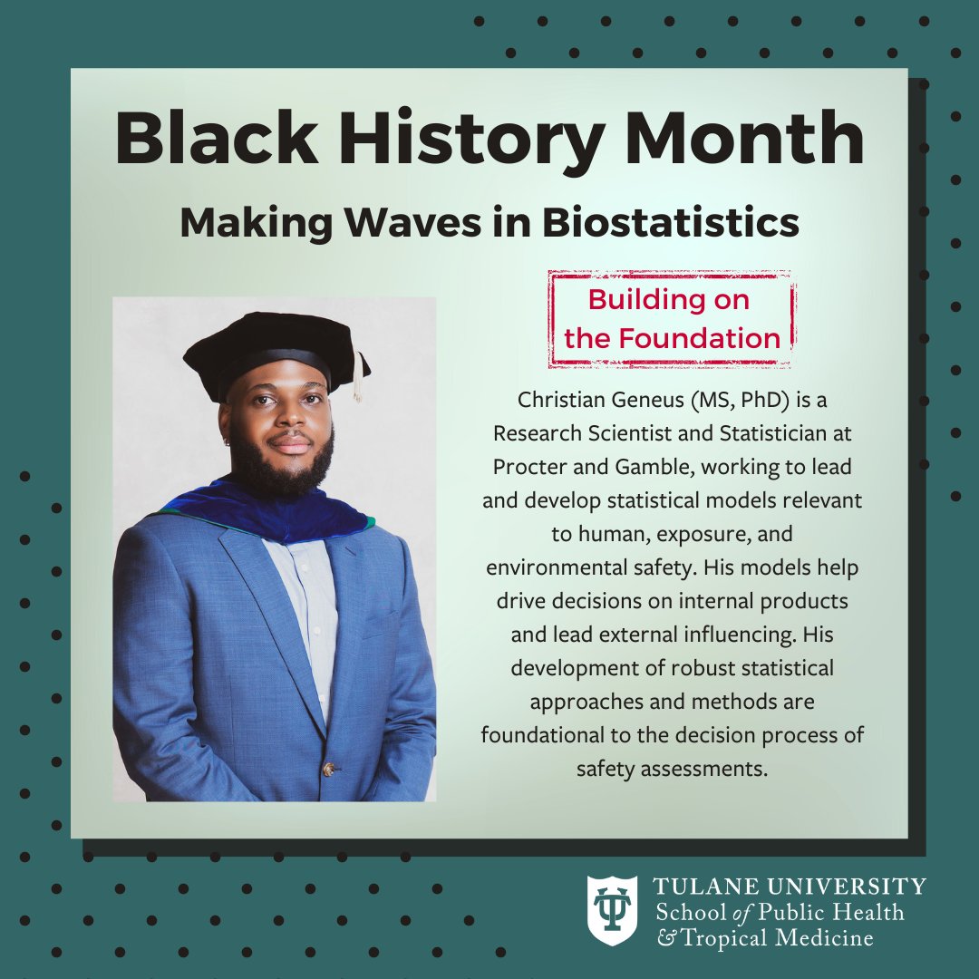 TulaneSPHTM's tweet photo. We're so genuinely excited to see what our graduates continue to achieve. #BHM #blackhistorymonth #onlyattulane #TulaneSPHTM https://t.co/UjgZZn4TyB