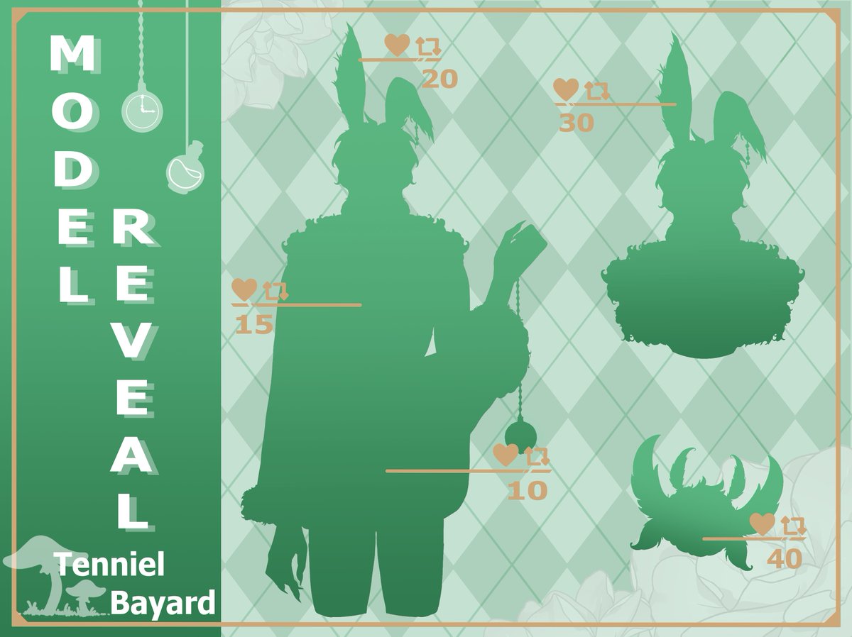 TennielBayard's tweet photo. It's ✨Model Reveal Time!!!✨
I appreciate all the support yall have shown me so far!! Debut date to be released soon!
Reveal by: @velarmacy
🎨: @BluMoon_VT
Mascot: @Uwu_Alcaeus
#ModelReveal #ENVTuber #VTuberreveal #VTuber #AstralVT #VtuberUprsing https://t.co/FVpMmIVCku