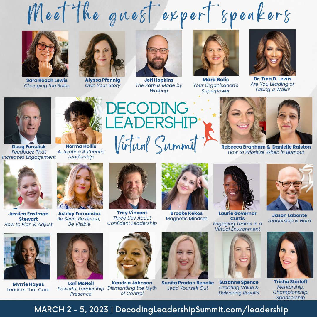 Join us for free!  Super leadership summit starting next week.  Don't miss it!