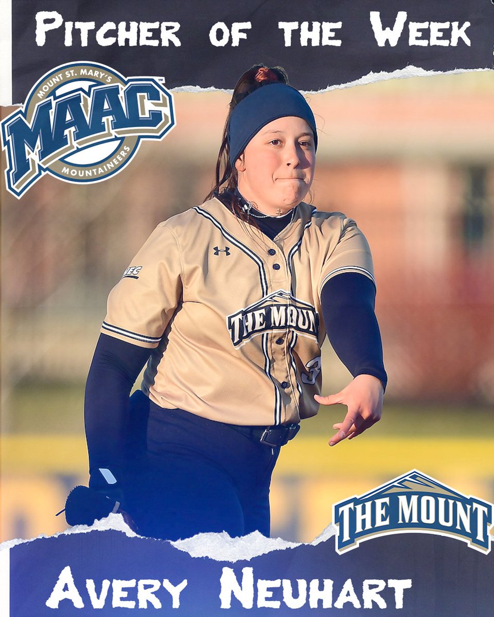 Congratulations to Avery Neuhart for being the MAAC Pitcher of Week!!! 

#GoMount