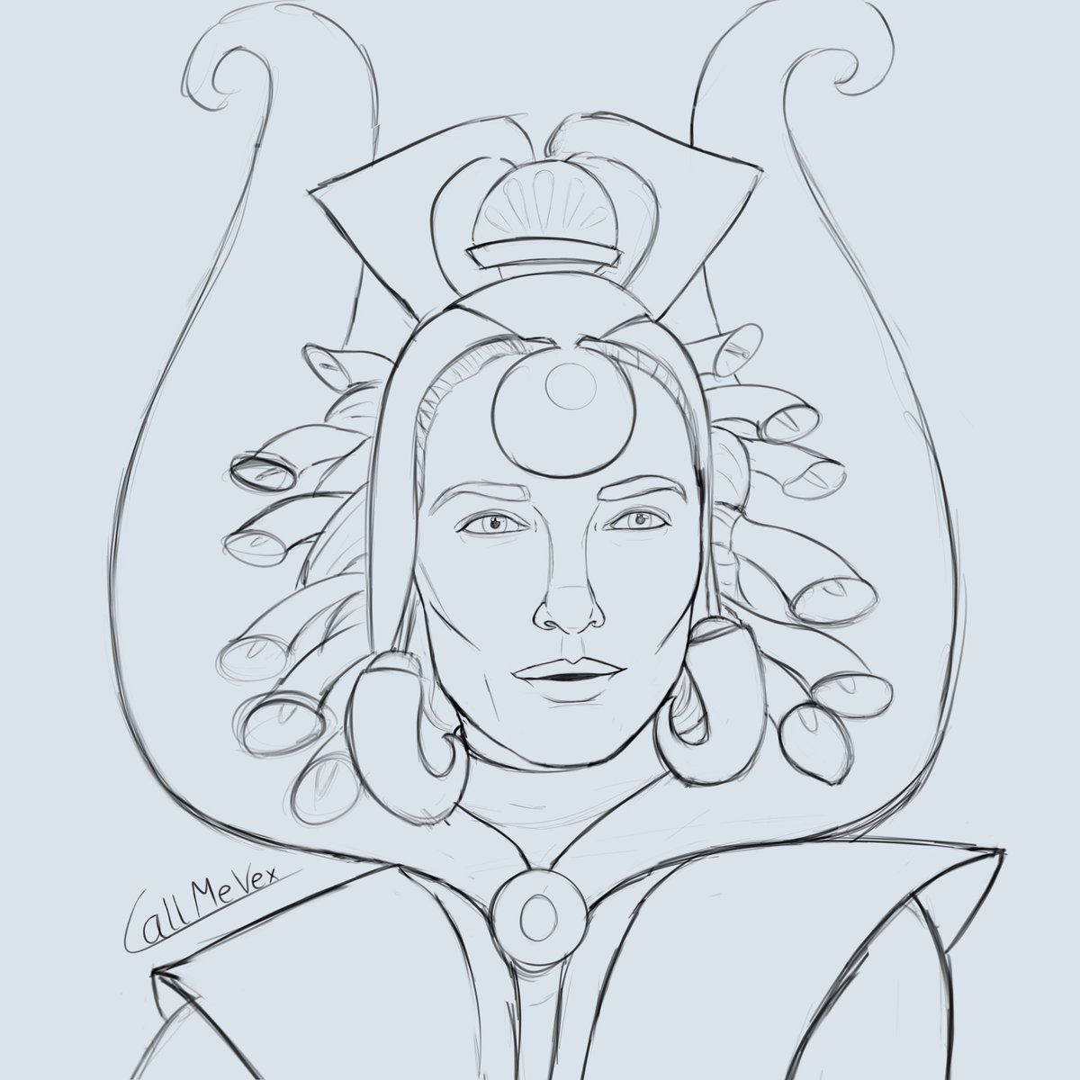 Tomorrow is #TheMandalorian day so here's a Satine WIP to summon that Satine mention

#satinekryze #duchesssatine #duchessofmandalore #TheCloneWars #obitine #starwars