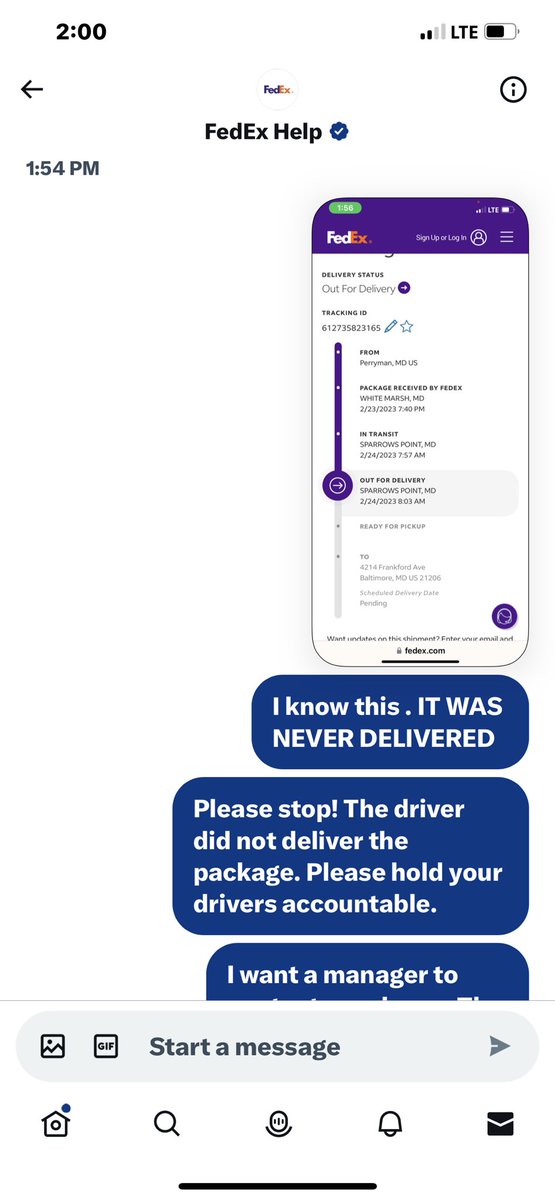 NikkiNicole101's tweet photo. Still lying!! Hold your drivers accountable @FedExHelp https://t.co/3MzcAscQot