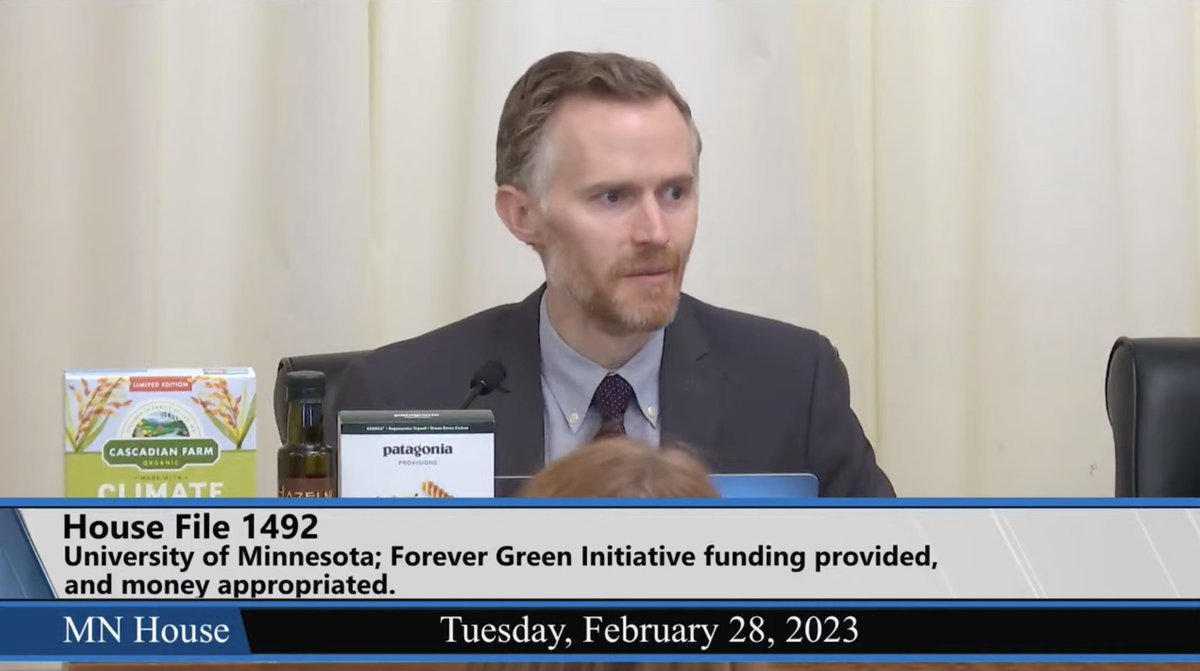 FGI Associate Director Dr. Mitch Hunter (@EcoAgronomist) is testifying first — explaining the benefits of Continuous Living #CoverCrops, which are in the soil year-round.