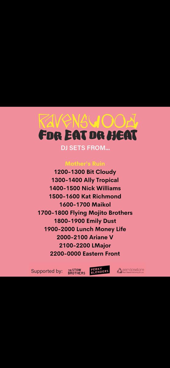 Simon Bear (@radiogibbon) on Twitter photo Don't forget team, this Saturday all roads lead to E17. Shed loads of incredible acts playing, all for free with all proceeds going to <a href="/EatOrHeat/">Eat or Heat Foodbank</a>
We are playing in the mega <a href="/MothersRuinE17/">Mother's Ruin</a> and should be quite the experience. Please donate here xx tinyurl.com/Ravenswood2023 Don't forget team, this Saturday all roads lead to E17. Shed loads of incredible acts playing, all for free with all proceeds going to <a href="/EatOrHeat/">Eat or Heat Foodbank</a>
We are playing in the mega <a href="/MothersRuinE17/">Mother's Ruin</a> and should be quite the experience. Please donate here xx tinyurl.com/Ravenswood2023