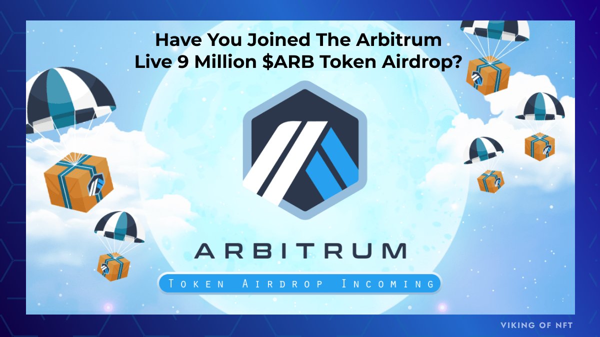 Have You Joined The Arbitrum Live 9 million $ARB Token Airdrop? 😱

Or Are You Preparing To Be A Part Of This Airdrop?🤔

This article discusses what you should know before being a part of the #Airdrop.

Read this👇

#cryptocurrency
#Bitcoin
#art
#Finance

ambcrypto.com/arbitrums-aird…