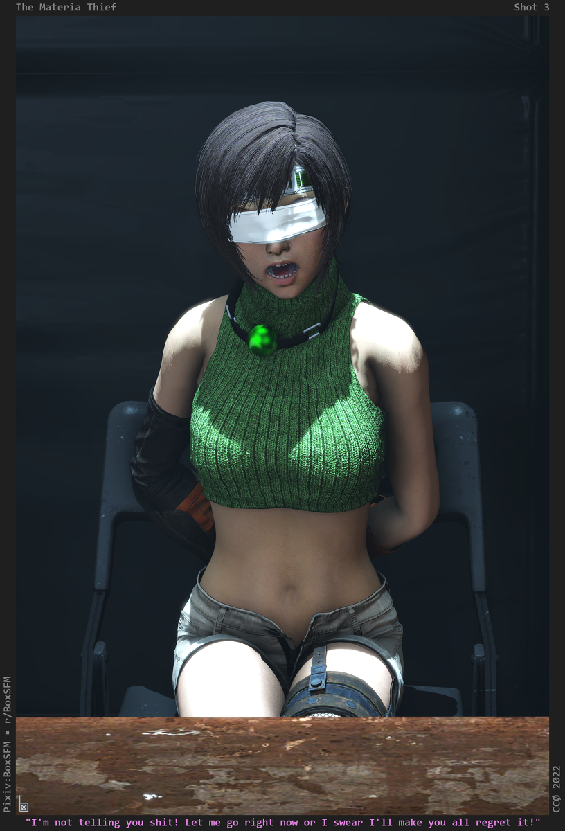 BoxSFM's tweet photo. [R-18] The Materia Thief #3 #ユフィ・キサラギ #ファイナルファンタジー7 #拘束 #bondage #ヒロピン #敗北 #目隠し #尋問 #ギャグ https://t.co/2ajG9mXRq6 https://t.co/rWvBPmm6Sy