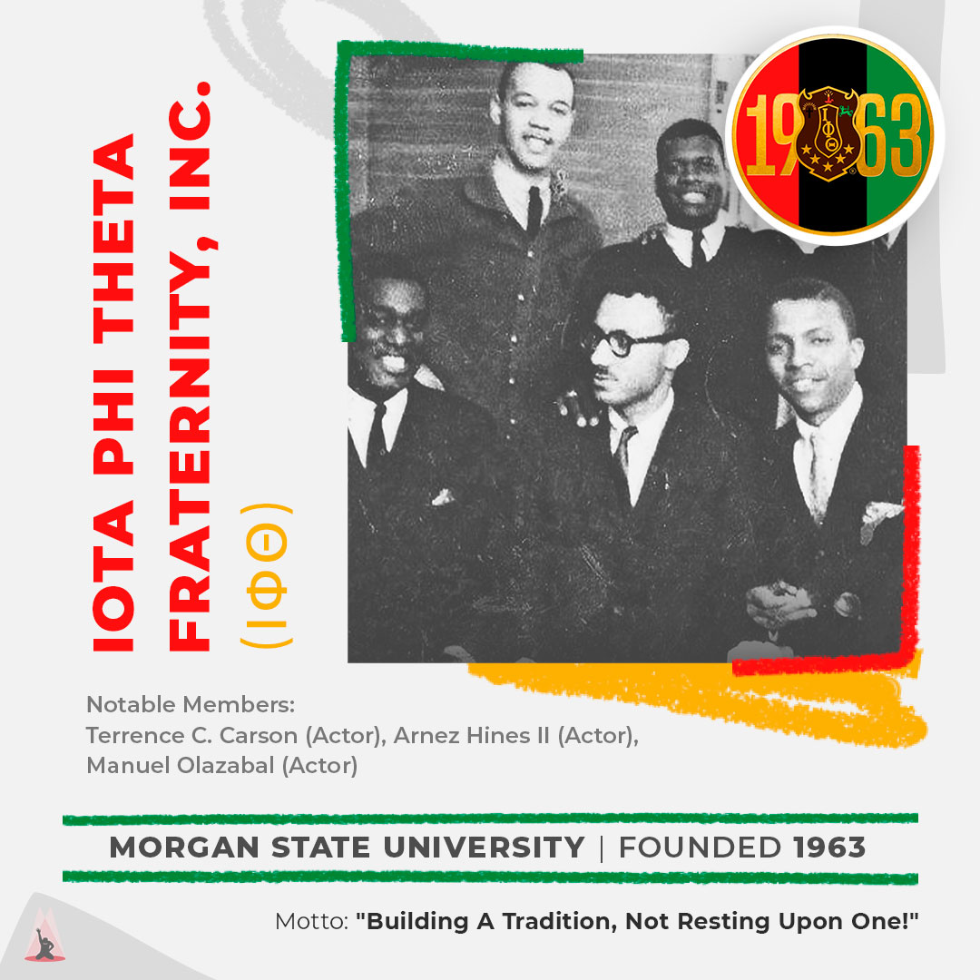 UpStagedNCPA's tweet image. Get to know Iota Phi Theta Fraternity, Inc. (ΙΦΘ) ✨ from the Divine 9 ✨ Founded at Morgan State University in 1963 👉 Read more about the Divine 9 on our blog upstagedu.com/blog/divine-ni… …
#ipt1963  #ipt #greeklife #divine9 #stepteam #deltasigmatheta