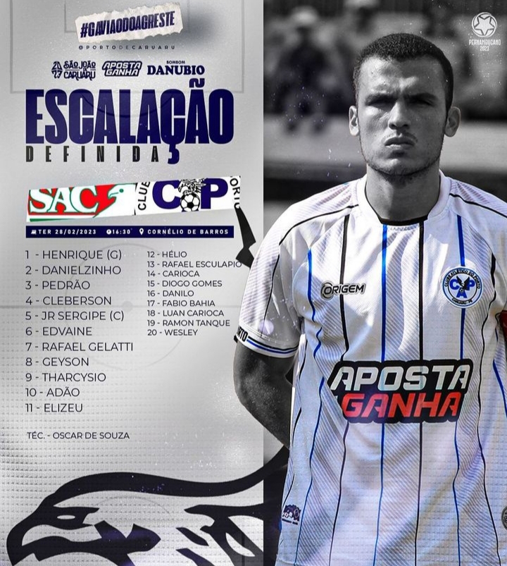 Porto escalado para enfrentar o Salgueiro. No papel, time segue defensivo #trcornelio