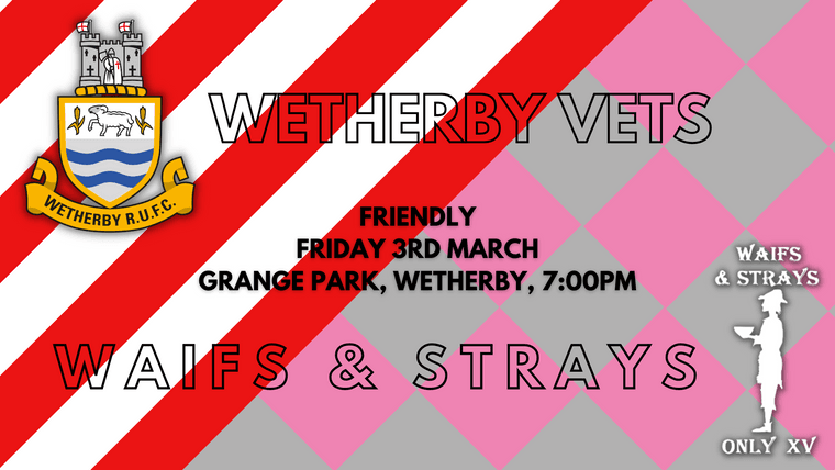 Wetherby Vets vs Waifs &amp; Strays - Friday Night #Pitchero
wetherbyrufc.com/news/wetherby-…