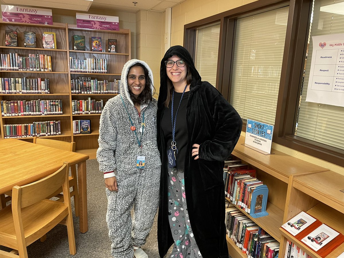 Day 2 of Read Across America Week is Cozy Reads Day @KeyMiddle ! Ms. Rock and I are ready! What book are you cozying up with today? #ReadAcrossAmerica2023