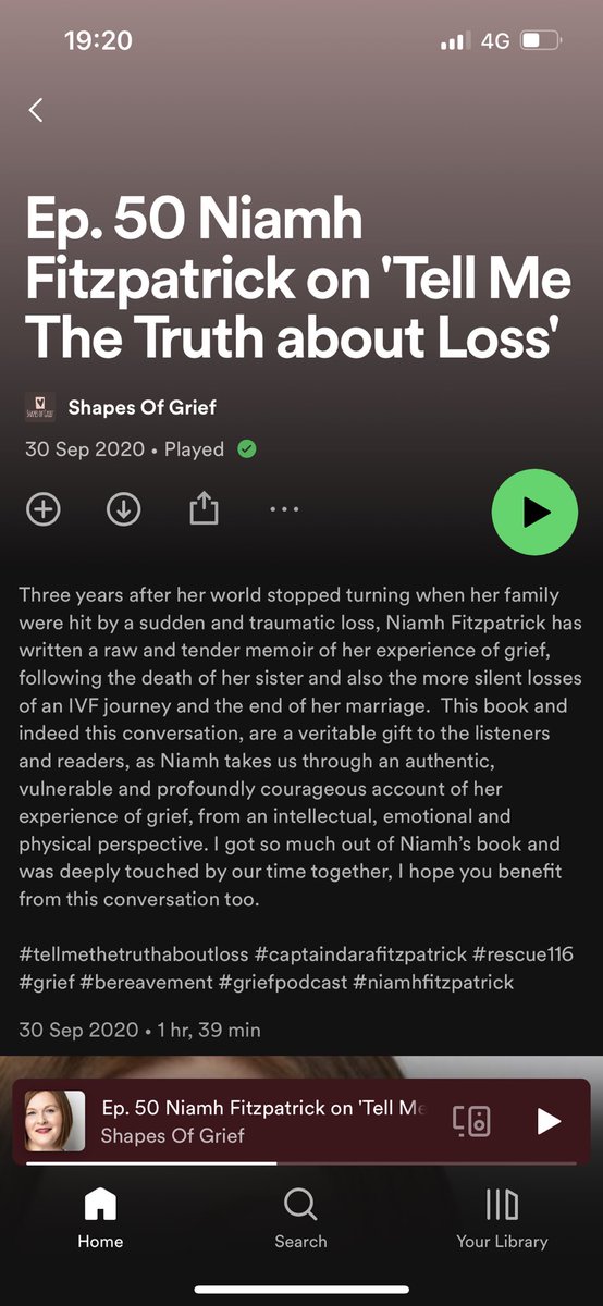 olivia_lane1's tweet photo. Powerful podcast 👏🏻 Reading @NFitzPsychology book during rehab in Dublin post injuries I could really relate to the different types of grief (I.e) loss of normal life for me &amp; being wheelchair bound forever more! 2.5 yrs on the grieving never eases! #werealldifferent #mustadapt https://t.co/uLPGh21QDu