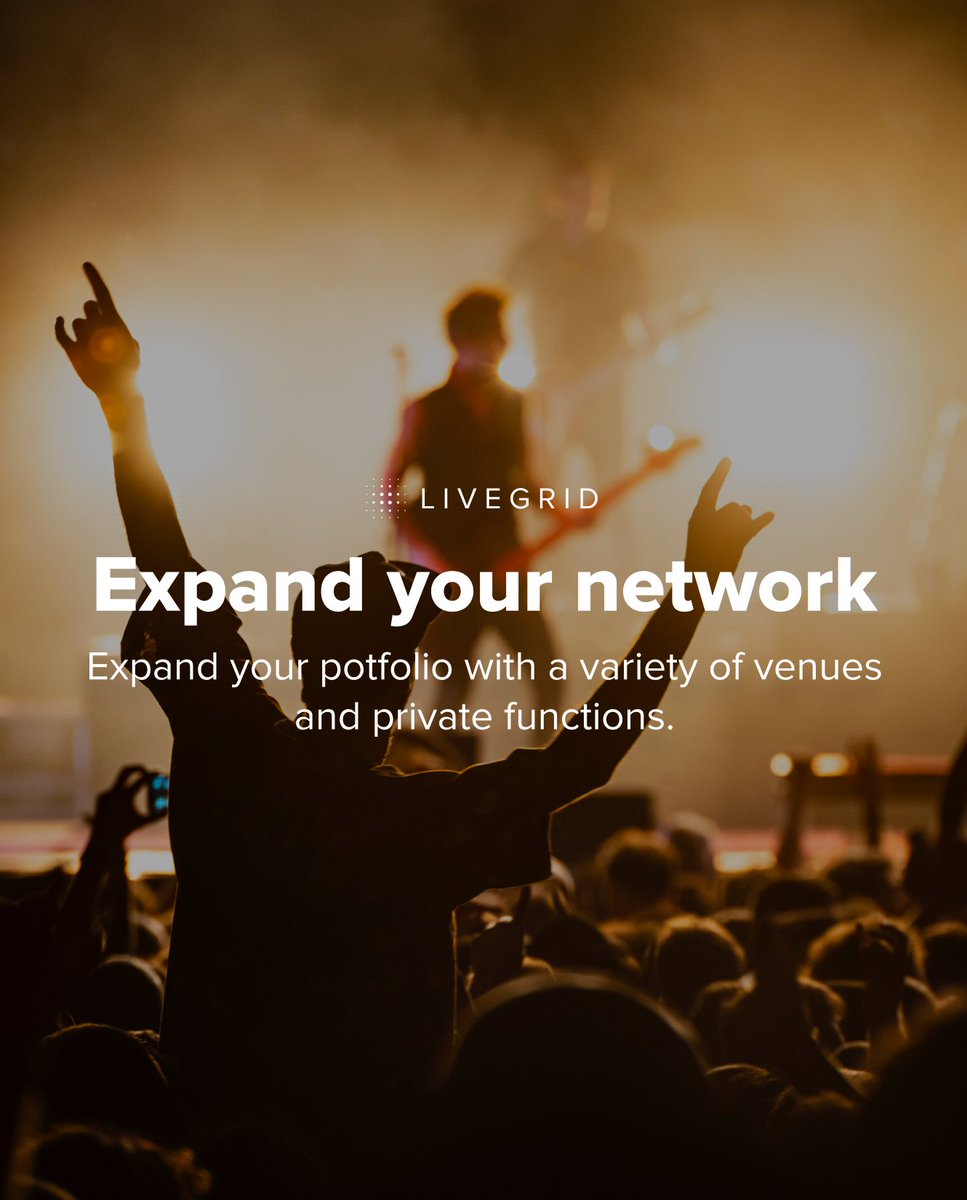 Are you tired of playing the same venues with the same crowd? 🤔 Get on the WAITLIST!

#LiveGrid #MusicNetworking #GigBookings #ExpandYourReach #MusicCommunity