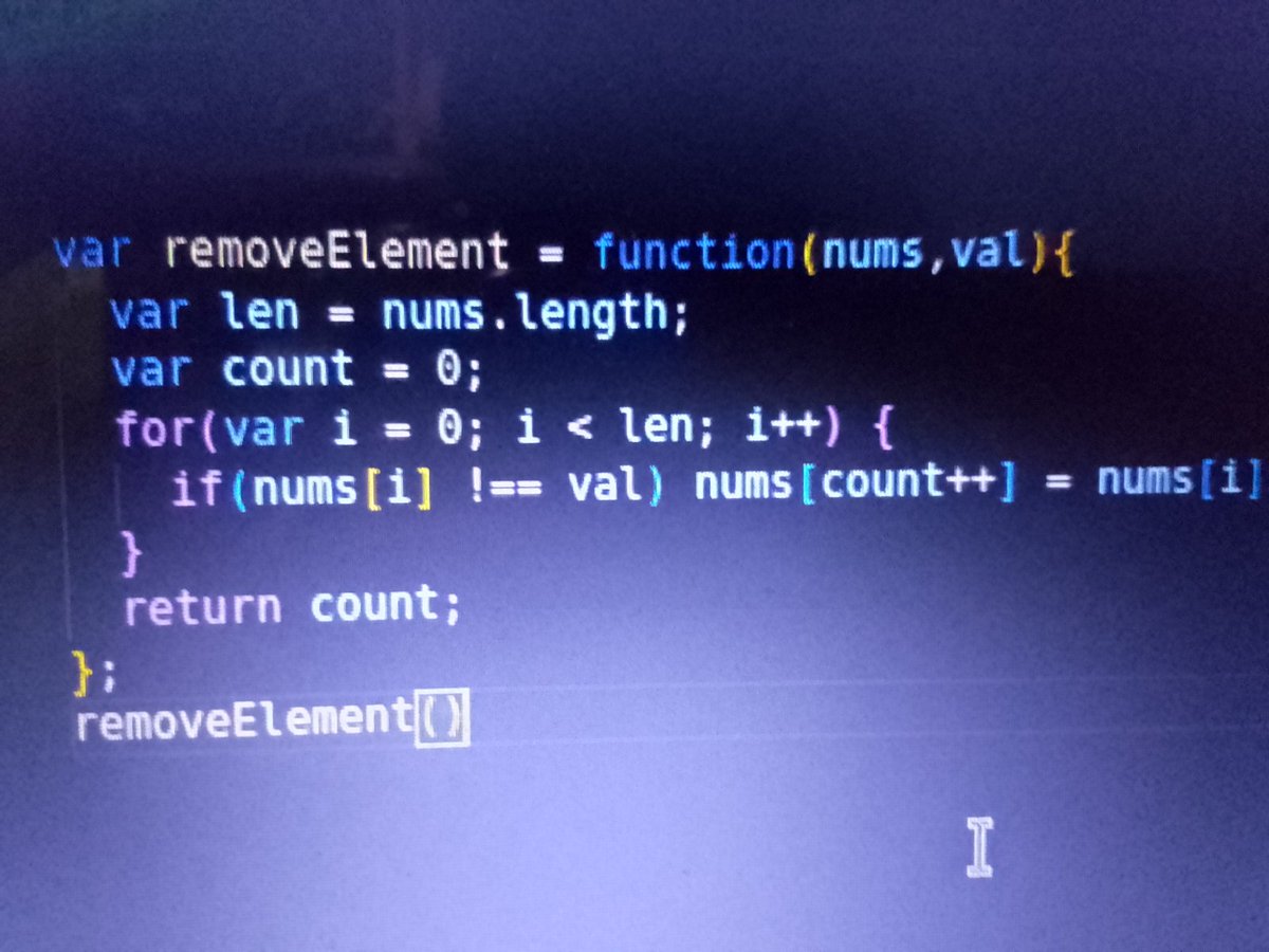 NformiPolycarp's tweet image. Day42/100daysofcode
Solve the &quot;remove element&quot; challenge on leetcode
#caasitechacademy
#CDev
#100DaysOfCode