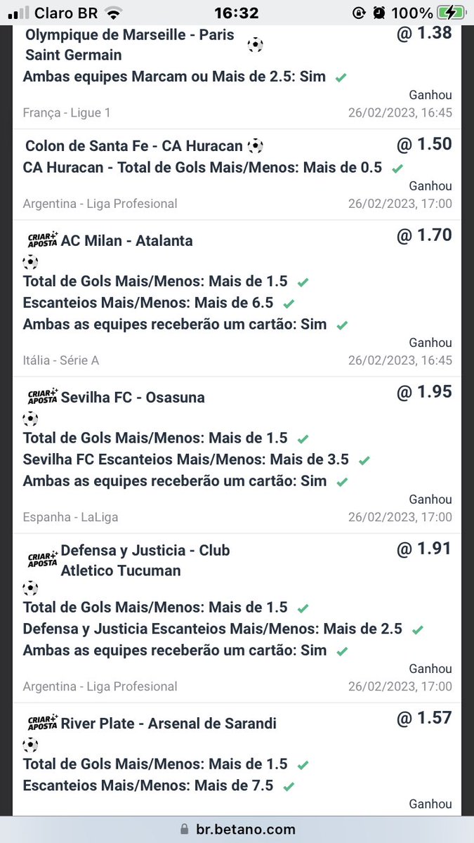 Betâno on !!! Apostas de múltiplas pra subir banca ou odd baixas temos variações 🇧🇷✅