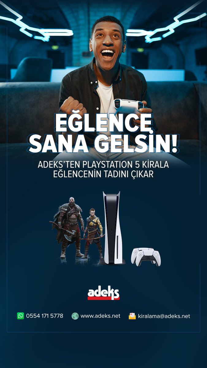 Ps5 kirala arkadaşlarınla oyunun keyfini çıkar.

#adeks #adekskiralama #gaming #gamingpc #render #renderpc #rendering #streampc #streaming #kirala #kiralama #pckiralama #bilgisayarkiralama #premierepro #postproduction #3d #blender #cinema4d #ps5 #playstation #playstation5