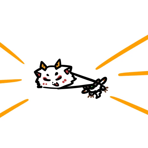 首が延びる蚕鵺ねむりさんのイラストです#紙上の蚕鵺 