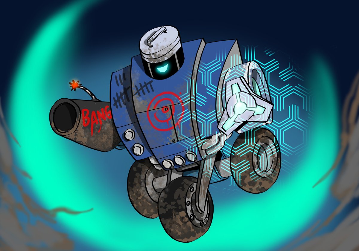 Guard Mech has got your back 🛡 #cardgame #boardgames #art #tabletopgames