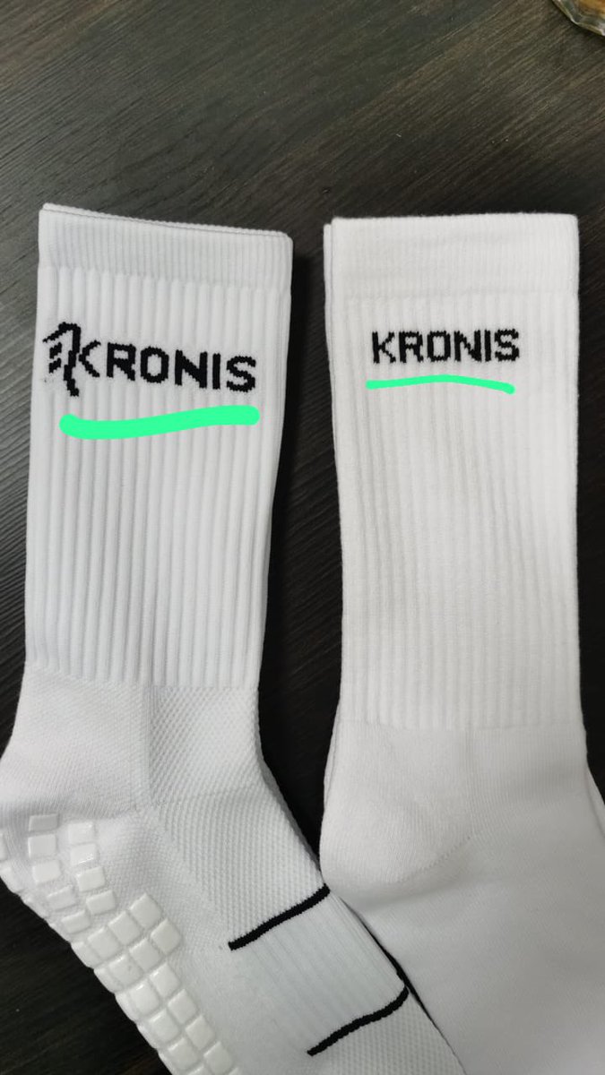 Grip and non grip. Decided to change the size shape print on the socks.  Excited to have everyday sock finally available. Performance and leisure.