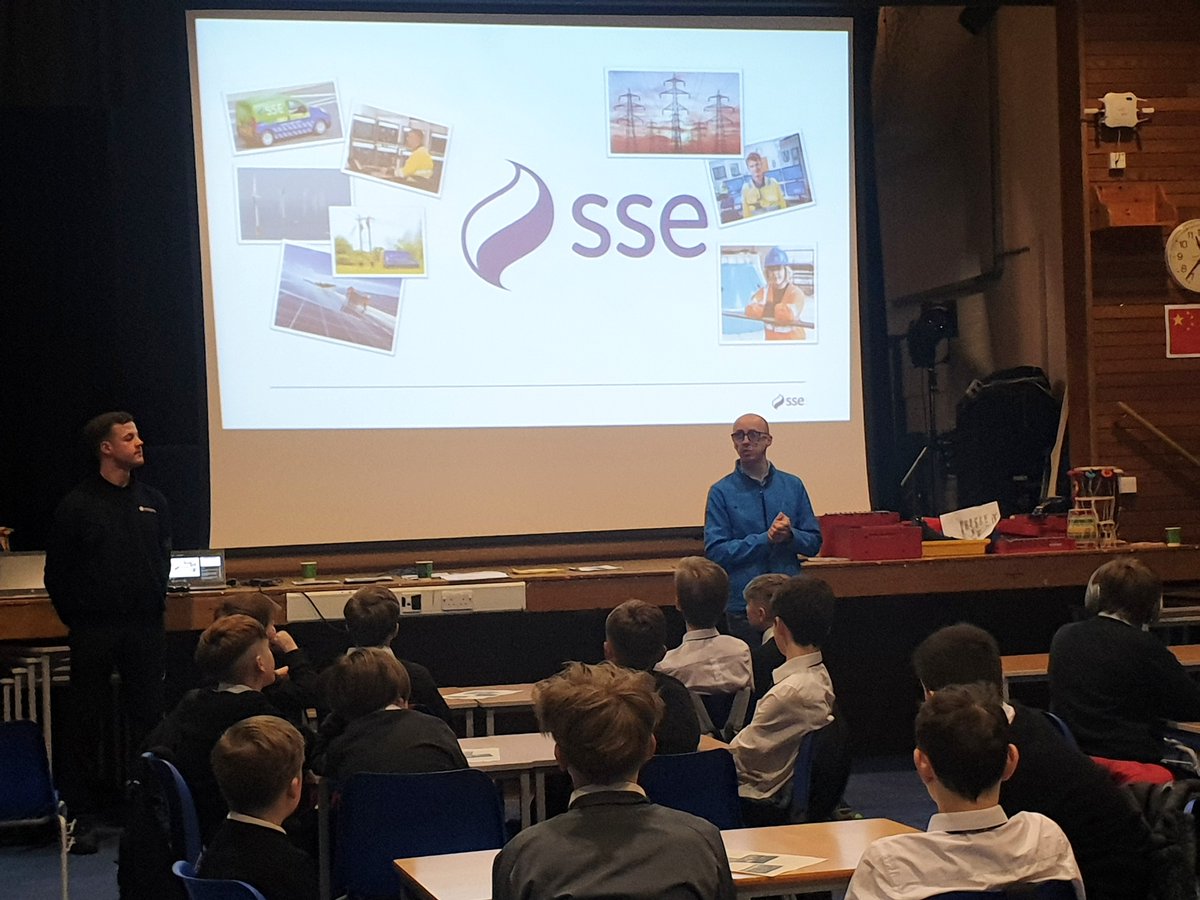 It was the turn of S1 to meet with SSE in our latest STEM event.  Three great sessions (Storm Response) and all pupils engaging with what to do if an 80 MPH storm hit our community.  Well done S1 and thanks to Gary and Decan @sserenewables <a href="/knoxacademy/">Knox Academy</a>