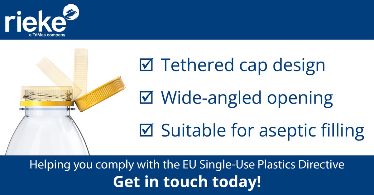 Are you prepared for the EU Single-Use Plastics Directive coming into effect in July 2024? Our Affaba &amp; Ferrari™ range of #Aseptic #TetheredCaps meet all the requirements of the directive and is perfect for a variety of #beverages. #sustainability bit.ly/3GVWcKR