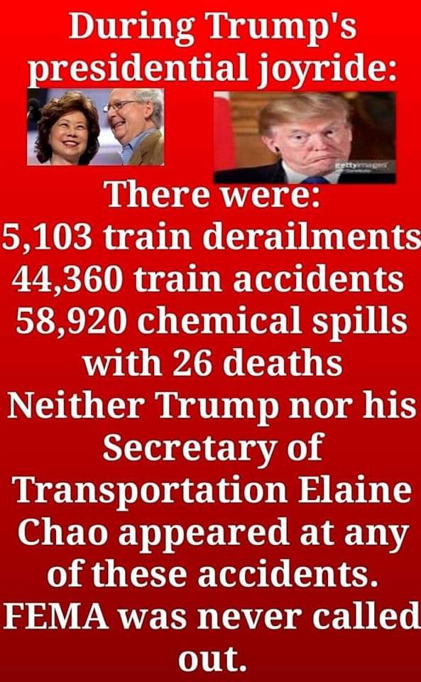 #trump #gop #trainaccident #OhioChemicalDisaster
