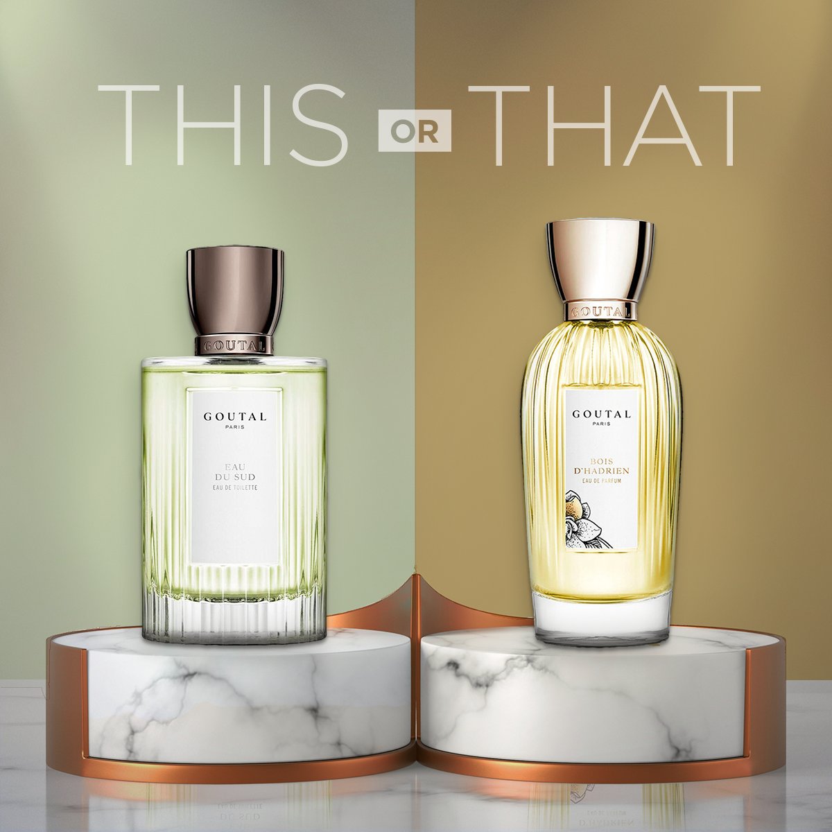 FragranceX's tweet photo. Find a vacation in a bottle with perfume from #AnnickGoutal. Spritz your way to Tuscany with #EauDuSud or escape to lush forests with #BoisDhadrien. Can’t choose? Get both for less here: https://t.co/926PPVp3bB https://t.co/QFkqrj4jOf
