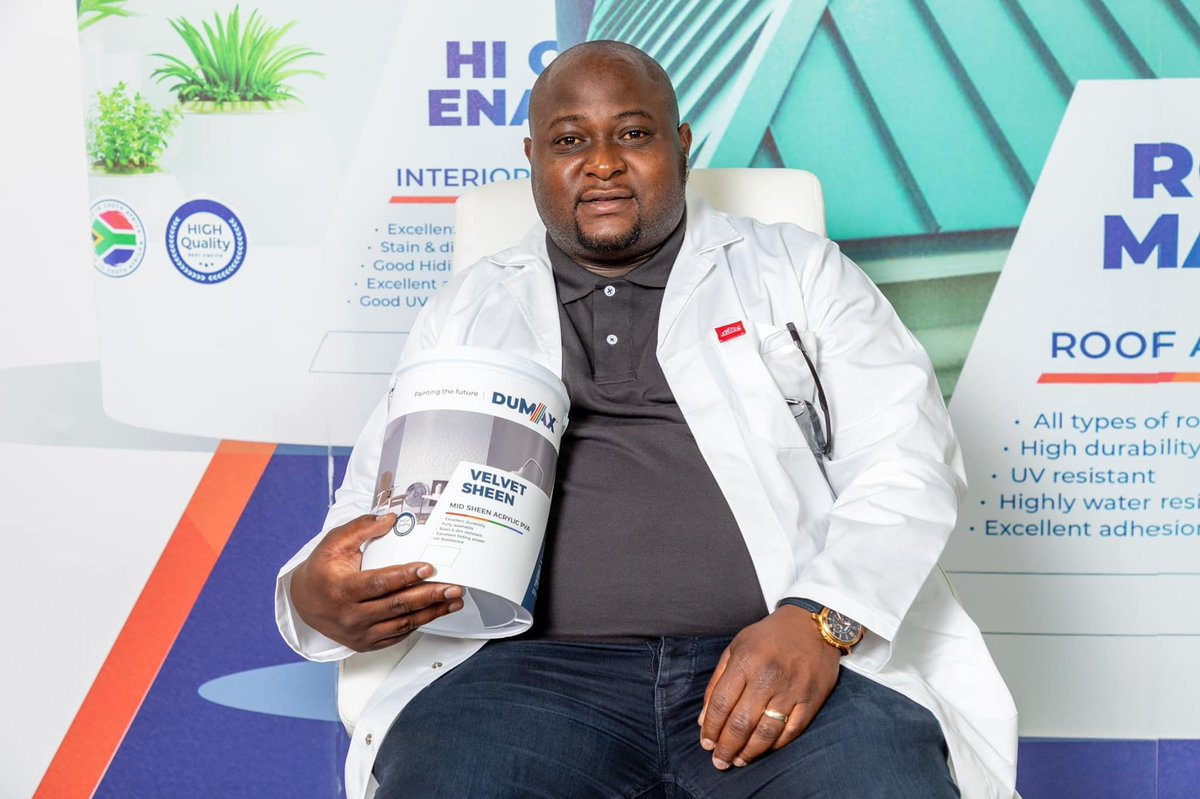 KasiEconomy's tweet photo. What a beautiful collaboration between two black entrepreneurs. 👏🏿👏🏿👏🏿

Kagiso Nkomo owns paint manufacturing company. (Dumax)

Lindo Mnisi owns a hardware chain (Andura Hardware)

The hardware is now selling the paint. 🙌🏾🙌🏾🙌🏾 https://t.co/0CZbMI2Pli