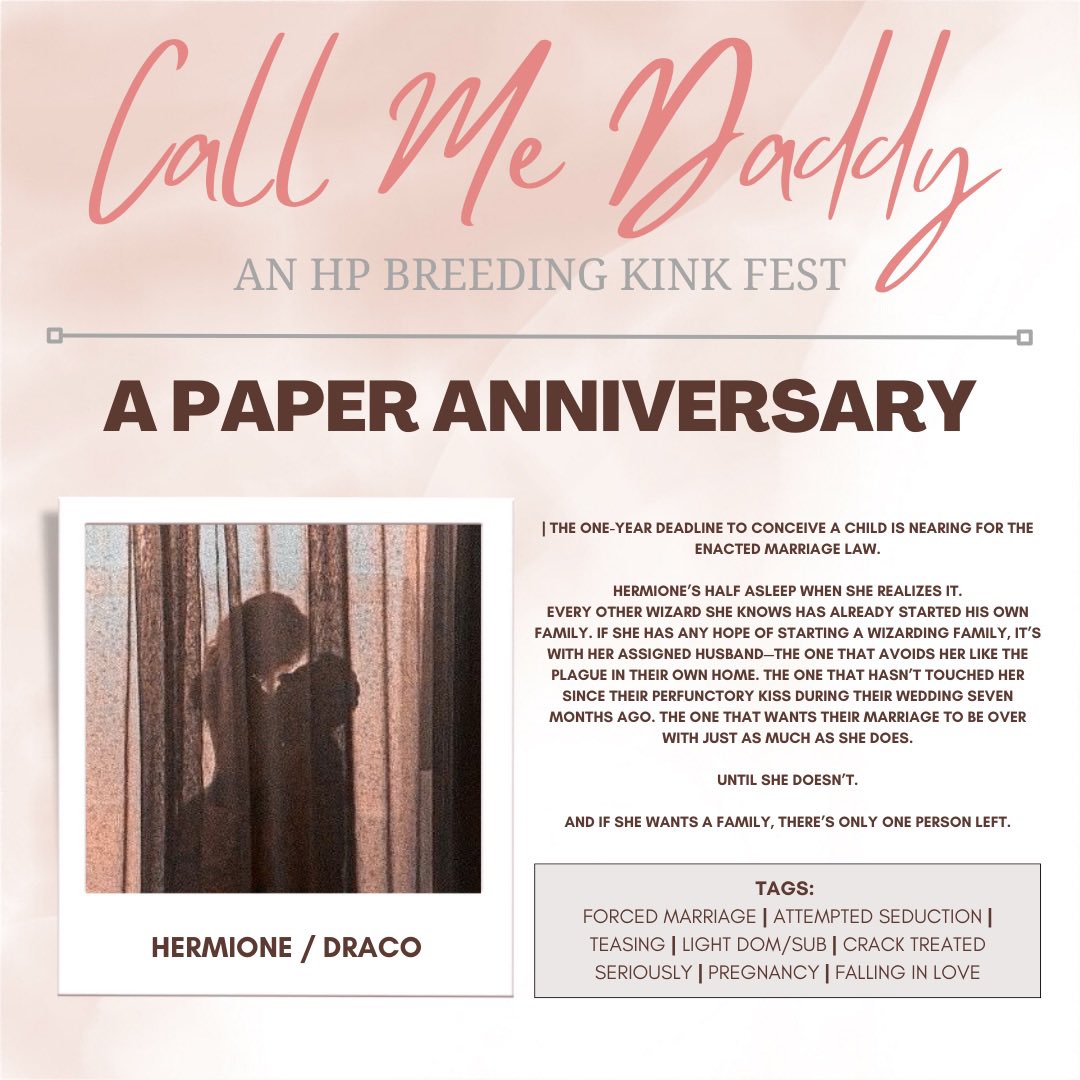 February 28 — Reveal day 14/14

✨ A Paper Anniversary ✨

Pairing: Hermione/Draco
Words: 4,584

🔗 archiveofourown.org/works/45297604