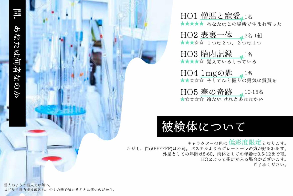 thawing_ofsnow's tweet photo. ꕤ20RT▶開催決定 https://t.co/iBrDzOJPWl