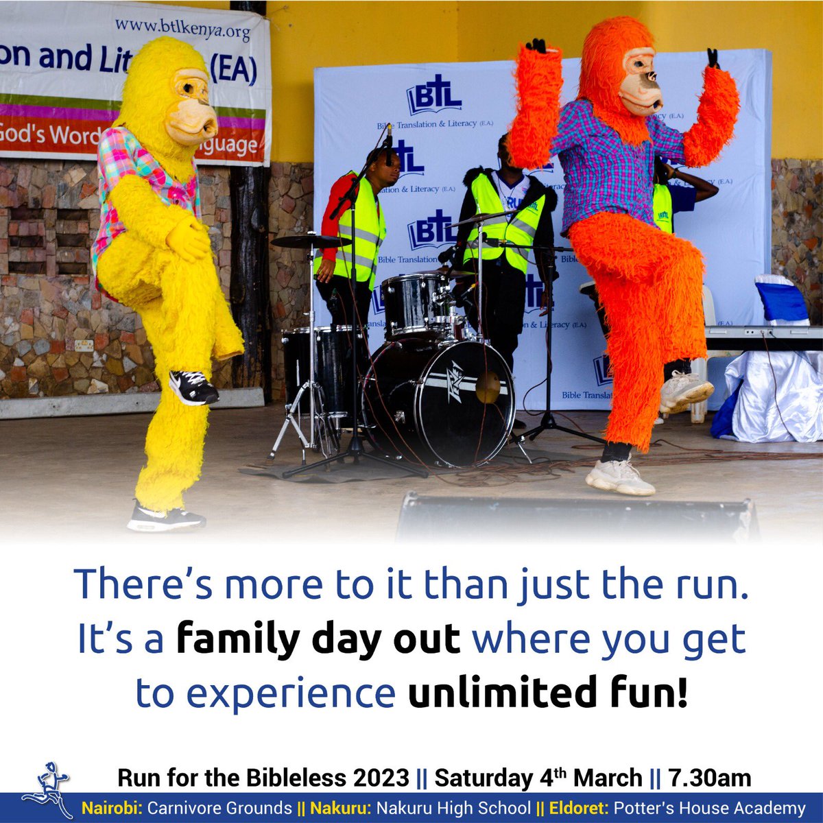 Do not leave your friend behind this Saturday. Form ni Run for the Bibleless!💪

#RunForTheBibleless2023
#RFTB2023 #JitokezeWapateWord #VaaTishoWapateWord