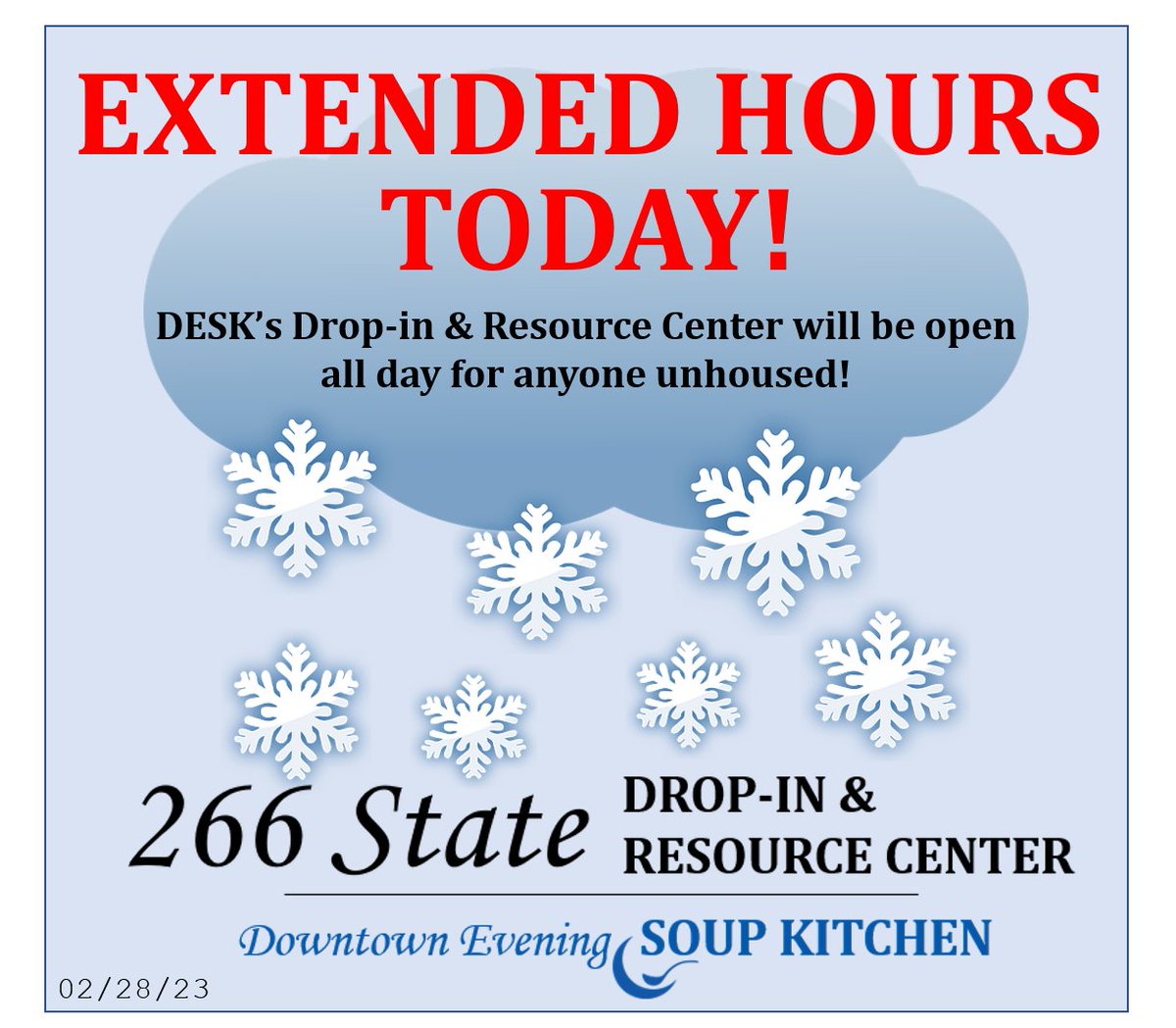 Downtown Evening Soup Kitchen tweet media