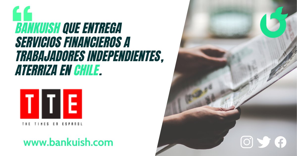 Compartimos con ustedes la noticia en @thetimesCL sobre la llegada de Bankuish a Chile.

¡App ya disponible en Google Play Store en Chile!

👉 Lea el artículo completo en thetimes.cl/2023/01/13/app…

#bankuish #fintech #Chile