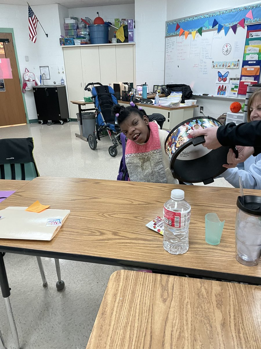 KateBrosch's tweet photo. Thanks to @MSFabovebeyond for supporting the music therapy grant.The students in the specialized classrooms really enjoy it! @principalmesser @PattiRawson1 https://t.co/p4r9B6L0KN