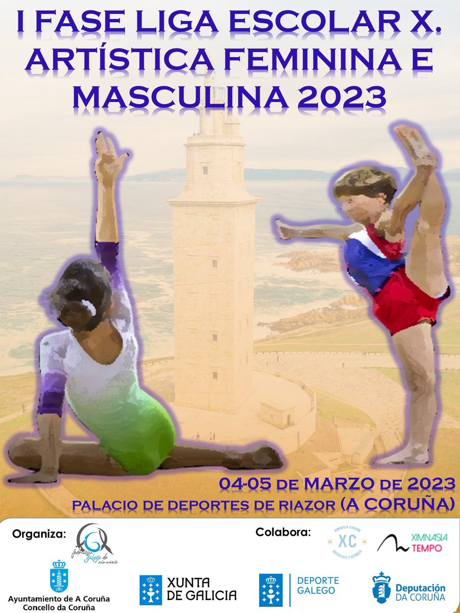 La gimnasia artística vuelve a Riazor este próximo fin de semana con la participación de más de 500 gimnastas en la I Fase de la Liga Gallega Escolar <a href="/coruna_deportes/">A Coruña Deportes</a> <a href="/fdeportegal/">fundaciondeportegalego</a> <a href="/Depucoruna/">Deputación da Coruña</a>