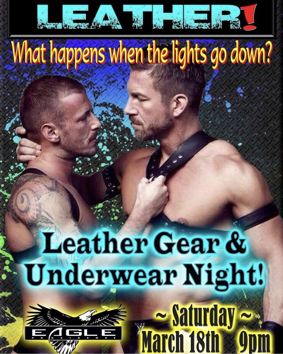 WeHoParty's tweet photo. Providence, RI | March 18, 2023 | LEATHER at @ProvidenceEagle #GayEvents #GayParties #GayParty #Gay #DanceParty #GayMen #Music #GayPartyScene #HotGayMen #TheGays #GayLife #GayLifestyle #GayScene #GayDanceParty #WeHoParty #GayBoys #GayClubs #GayBars https://t.co/HnkEY5kdM3