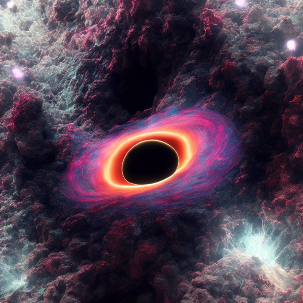 PlayBlackMeta's tweet photo. The Big Bang echoes through the emptiness of space, giving birth to a ravenous black hole. It travels through the Universe, devouring all that stands in its path, growing larger each day. And eventually, its insatiable hunger is unsatisfied, as there is nothing left to consume. https://t.co/ATY43Rt3Hz