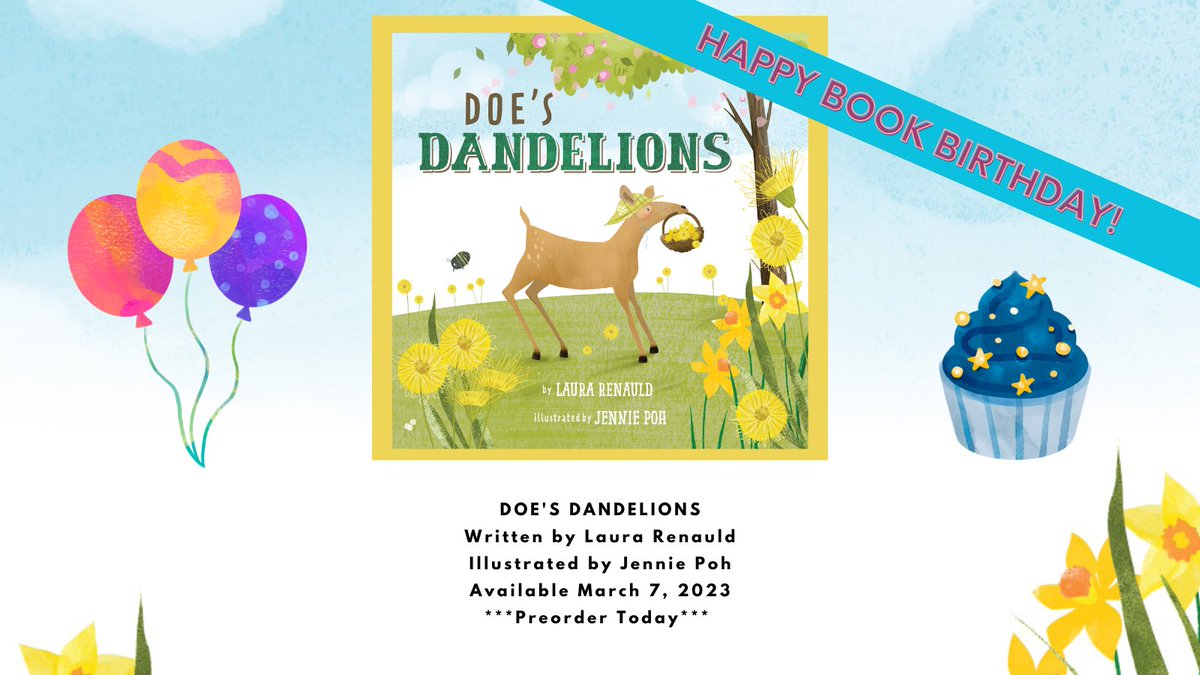 laura_renauld's tweet photo. Happy Book Birthday to Doe's Dandelions, the 4th book in the Woodland Friends series, illustrated by @JenniePoh &amp; pub by @BeamingBooksMN. Help us celebrate: Request from your library &amp; review! 
🙏

#bookbirthday #spring #DoesDandelions #Kidlit #PB https://t.co/oKpAjNSYBk