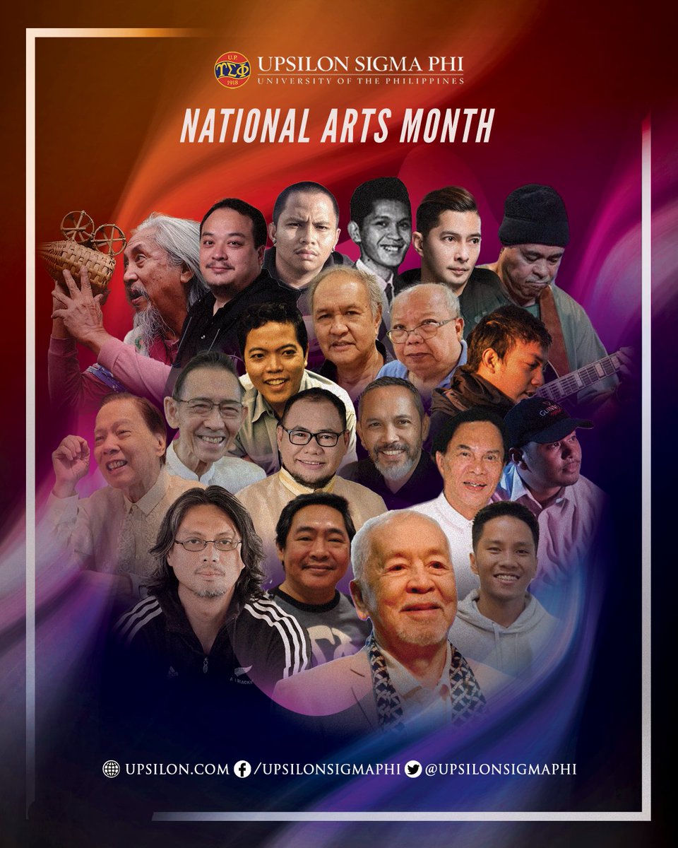upsilonsigmaphi's tweet photo. #SiningUpsilon

February is an exciting time as the Philippines celebrates #NationalArtsMonth with enthusiasm. 

#UpsilonSigmaPhi
#UPDiliman #UPManila #UPLosBaños
#UniversityOfThePhilippines
#CelebratingExcellence
#WeGatherLightToScatter https://t.co/XWcaWaaiml