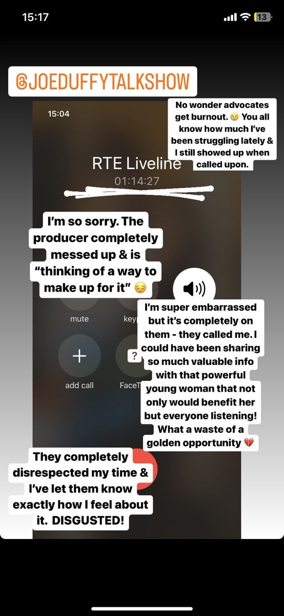 I can only apologize to anyone I messaged who tuned in specifically to hear what I had to say. I take my advocacy very seriously as I hope you all know &amp; I’m deeply sorry if you feel let down or misrepresented. <a href="/joeliveline/">Joseph j Duffy</a> Aisling was incredible.