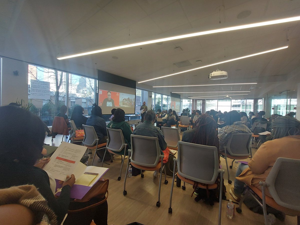 malawian81's tweet photo. "Division is a tool of our oppressor...If we're not at the table, we're on the menu." Room full of worker organizers brought together by @rocunited, @NationalBWC, @FmlyValuesWork to strategize on winning for workers. #NetworkStrong #GoingBoldTogether https://t.co/DhLjwAcPq6