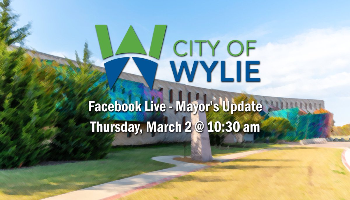 We're moving Facebook Live to Thursday this week after Mayor Matthew Porter gives a tour of the City Council Chambers to 2nd graders from Watkins Elementary. Join us at 10:30 am on Thursday!