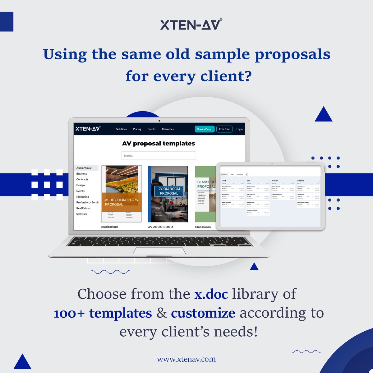 xten_av's tweet image. You don&apos;t need to spend hours on brainstorming &amp;amp; creating winning proposals for your projects. You need an ideal software. Trust the experts to offer you the best pitch to win deals. Check x.doc out here: xtenav.com

#avtweeps #proposaltool #proposals