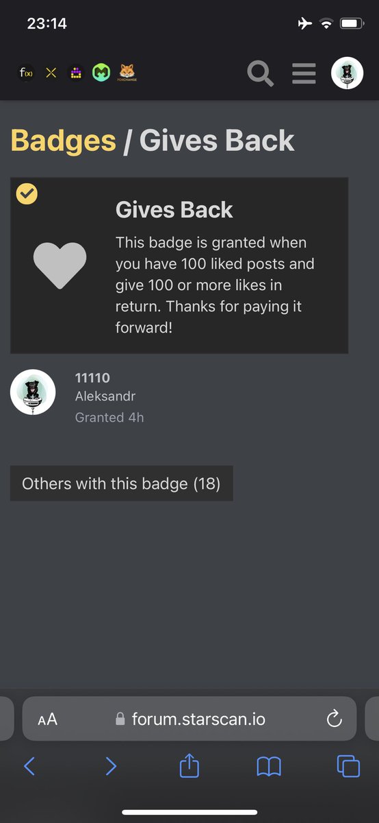 Chesnow2's tweet photo. Got another badge for 100 likes!)
Forum @StarScan_io where the whole life of the #FunctionX and #PundiX #MarginX #FoxChange #Purse
#FXFriends, let's get active! Go to the forum!) https://t.co/UBYFrjIpnn